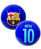 Messi Signature Soccer Ball, Size #2, #4, #5, FC Barcelona Messi Ball with Name, Number and Signature, Blue Color