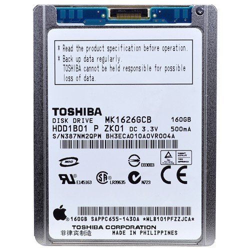 Toshiba MK1626GCB 160GB Internal HDD1B01 Hard Drive For iPod Classic 160GB