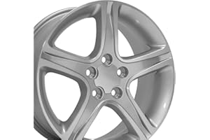OE Wheels LLC 17 inch Rim Fits Lexus IS Wheel LX01 17x7 Silver Wheel Hollander 74157