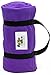 Rollee Pollee Nap Sac Roll-Up Toddler Blanket with Attached Pillow – Soft Fleece Preschool Nap Mat for Daycare or Travel – Machine Washable – Purple