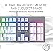 Razer Huntsman Gaming Keyboard: Opto-Mechanical Key Switches – Instant Response Actuation – Customizable Chroma RGB Lighting – Programmable Macro Functionality – Mercury Whitethumb 4
