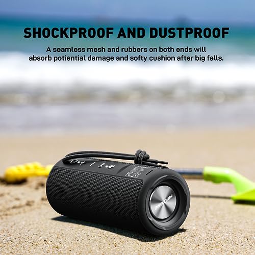 MIATONE Bluetooth Speakers, Waterproof and Portable Outdoor Wireless