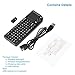 Rii 2.4G Mini Wireless Keyboard with Touchpad,Laser Pointer with Remote Control,Backlit Portable Keyboard Controller with USB Receiver for Windows/Mac/Android/PC/Tablets/TV/Xbox/PS3. V3-Black