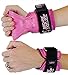Cobra Grips PRO Weight Lifting Gloves Heavy Duty Straps Alternative to Power Lifting Hooks for Deadlifts with Built in Adjustable Neoprene Padded Wrist Wrap Support Bodybuilding (FIT Pink Rubber)