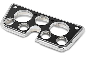 PIT66 Dash Bezel 7 Hole Cover Compatible with 1967 1968 1969 1970 1971 1972 Chevy C10 Truck Dashboard Cover