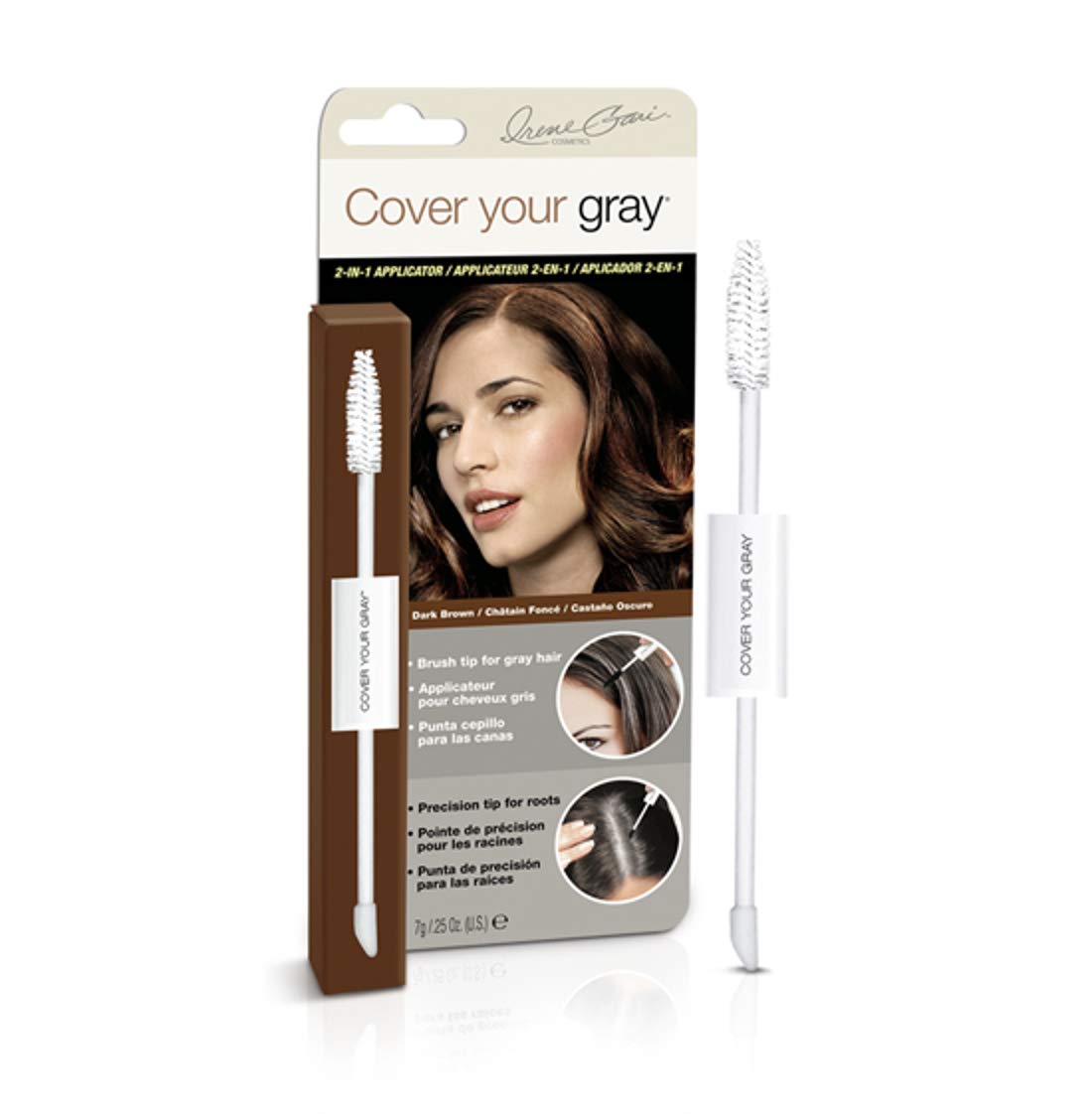 Cover Your Gray 2-in-1 Touch-Up Wand, Dark Brown