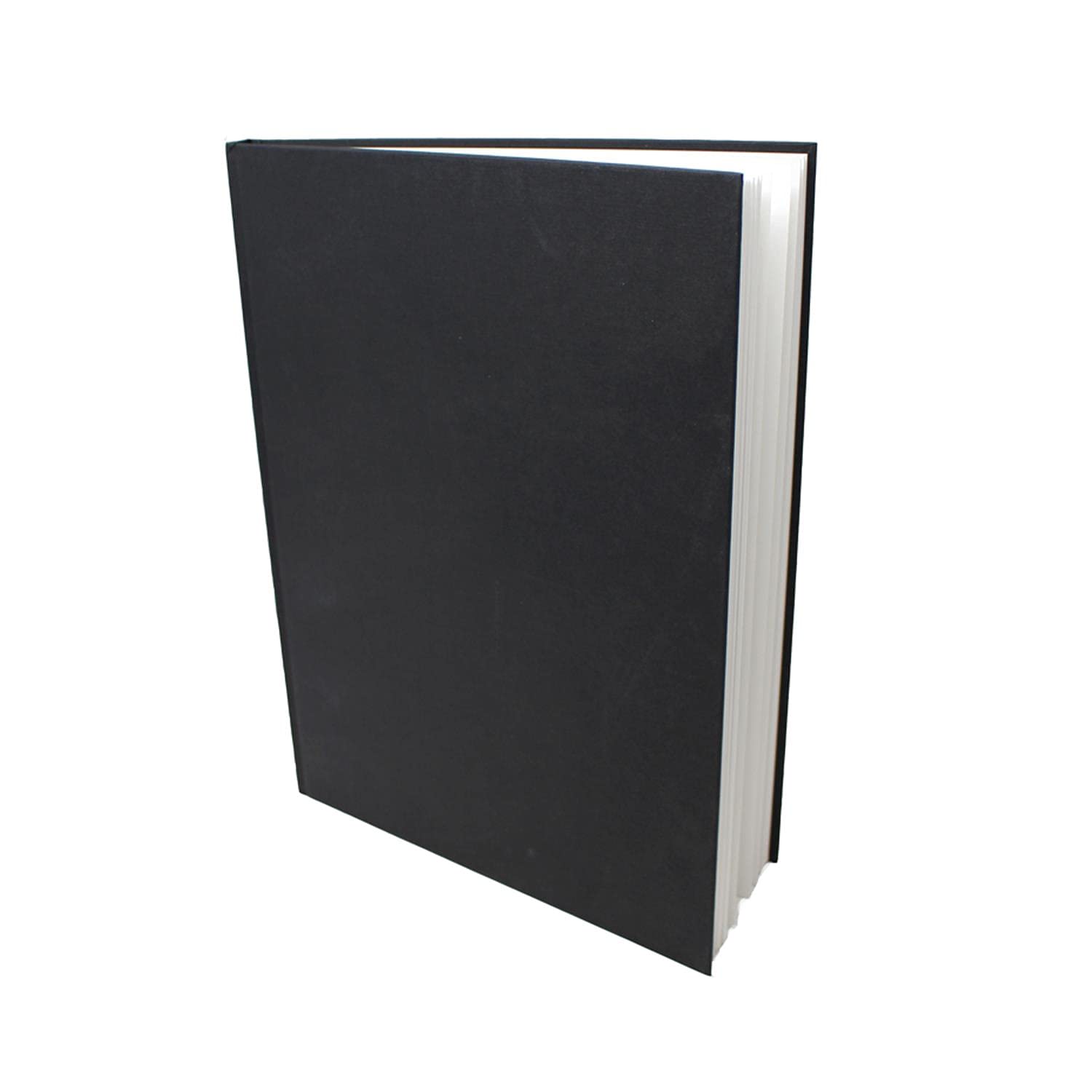 Artway Studio – Casebound A4 Sketchbook – Portrait - 92 Sides/46 Pages of 170gsm Cartridge Paper – Black Hardback Sketchbook