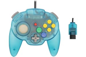 INTECGAMING Intec Gaming Warrior 64 Wired Controller for Original Nintendo 64 N64 Console (Blue)