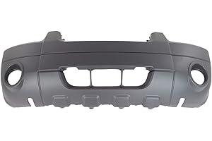 EVAN FISCHER Evan-Fischer Front Bumper Cover Compatible with 2005-2007 Ford Escape Textured with Fog Light Holes XLT/Hybrid Models