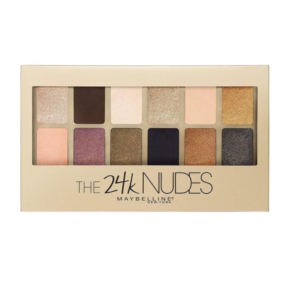 Maybelline 24 Karat Nudes Eye Shadow Palette, Beige, 9.6 g