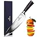 Chef Knife, VIPON 8 inch High Carbon Stainless Steel Kitchen Knife Ergonomic Handle Durable Blade Sharp Butcher Knife with Guard&Gift Box