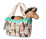 Dream Feathers Sassy Sak Little Girl's Tote Bag with Plush Horse