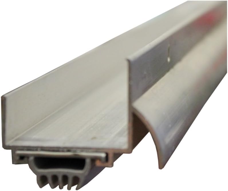 1-3/4" X 48" Aluminum And Vinyl Door Bottom Weatherstrip With Drip Cap