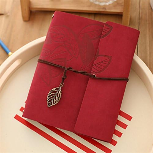 Red Vintage Antique Kraft Paper Photo Albums 30 Sheets Suitable For birthday,wedding,opening Ceremony,business Gifts Leaves Home Decor Young Commemorate