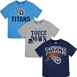 Gerber Unisex Baby NFL 3 Pack Short Sleeve Fan Tee