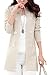 S-7 CLJJ7 Women's Loose Open Front Mid-Long Knit Cardigan Sweater (Medium, Beige)