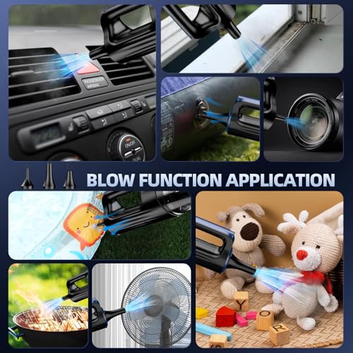 MONOZEL Car Vacuum Portable Cordless, 18000Pa 2 in 1 Vacuum Cleaner&Air Duster, photo 12