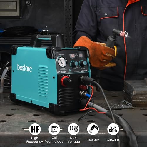 Plasma Cutter, BTC500D BTC500DP 50Amps Dual Voltage 110/220V Plasma