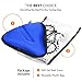 Bikeroo Comfort Bike Seat Cushion - Blue Wide Padded Gel Cover for Exercise, Mountain & Road Bikes, Universal Fit for Peloton & Stationary Bikes