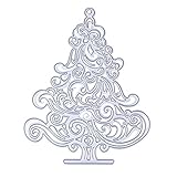 Whitelotous Cutting Dies Stencil Metal Mould for DIY Scrapbook Album Paper Card (Christmas Tree)
