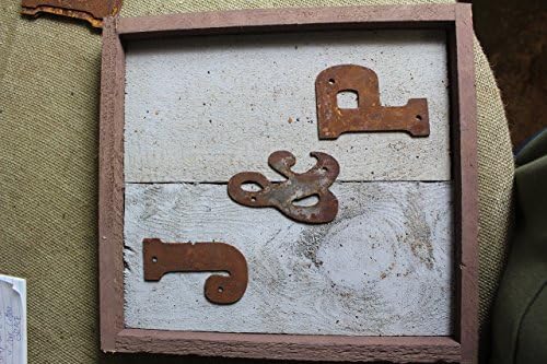 Rusty Tin Letter on Rustic Wood Frame Monogram rustic letter, large letters, Home Decor, Initials, rustic wedding decor, Will look like the photos