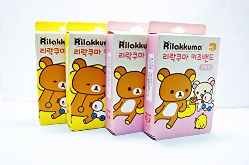 Rilakkuma Band Aids 4 Boxes X 20pcs in 4 Versions of Korean Bandage Plasters