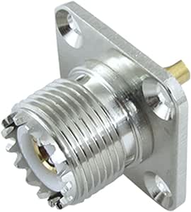 uxcell UHF Female Jack SO-239 Panel Chassis Mount Solder Cup RF Coaxial Connector