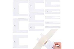 INFUNLY 11PCS Acrylic Quick Pleater Set 0.5~5 Inch White Fabric Pleating Tool Kit for Beginner Wedding Dress Pleat Maker Tool