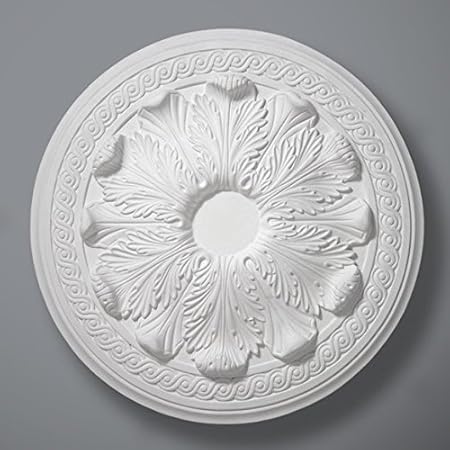 Plaster Ceiling Rose Acanthus Leaf 530mm 21 Handcrafted In