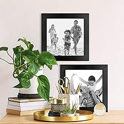 MCS Studio Gallery Frame, Black Woodgrain, 8 x 8 in