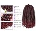 4 pack spring twist crochet braiding hair Ombre Colors Synthetic Hair Extensions TBUG