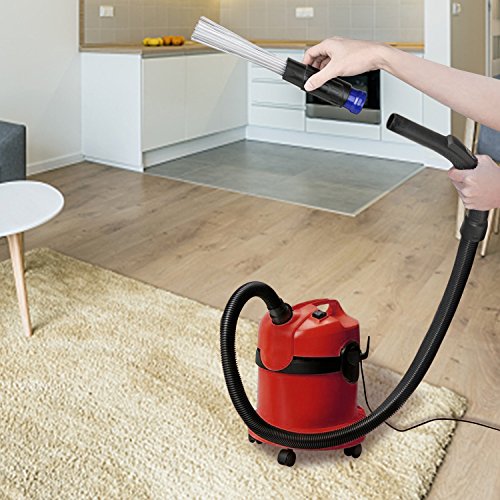 Lambow Vacuum Attachments Dusty Brush Cleaner Dirt Remover Pro Cleaning Tool, Small Suction Brush Tubes Flexible Access to Anywhere, Strong Suction for Corners, Pets, Drawers