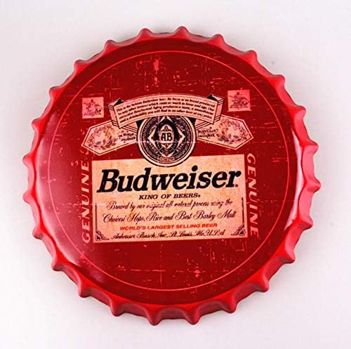 Amazon Com 2but Budweiser Bottle Caps Metal Tin Signs Cafe Beer