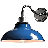 HYDELITE Dark Blue Modern Wall Sconce Indoor Wall Lighting for Bedroom Bathroom Living Room Kitchen Hallway Gooseneck