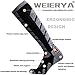 WEIERYA Ski Sock Merino Wool Ski Socks Mens Womens Skiing & Snowboarding Socks, Over The Calf, Black Medium 2 Items