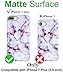 A-Focus Case for iPhone 8 Plus Case, iPhone 7 Plus Case Marble, IMD Stone Anti Scratch Anti Finger Slim Fit Flexible Silicone Case for iPhone 7 Plus 8 Plus 5.5 inch Matte Purple
