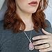 3 PCS Rose Quartz Crystal Pendant Natural Teardrop Gem Charm Bulk for Jewelry Making