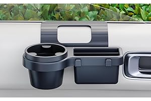 Car Window Storage Organizer for Jeep Gladiator Mojave 2020 2021 2022 2023 2024 2025, Practical Door Side Rack with Cup Holde