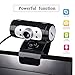 Micro USB HD Webcam 1080P - Digital Web Cam with Built-in Microphone, LED Night Lighting, Flexible and Portable External Web Camera with Clip