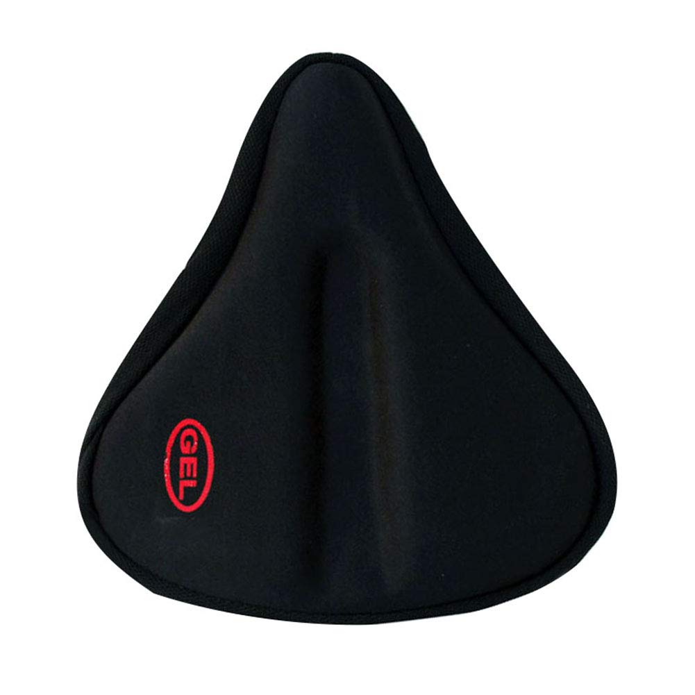 Bike Seat Cover, MASO Bicycle Saddle Cushion Silicone Extra Soft & Wide, 3D Gel Ergonomic Pad for Men Women Comfortable Exercise