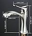BWE Bathroom Sink Faucet with Supply Line Brushed Nickel Single Handle One Hole Lavatory Faucets Basin Mixer Tap