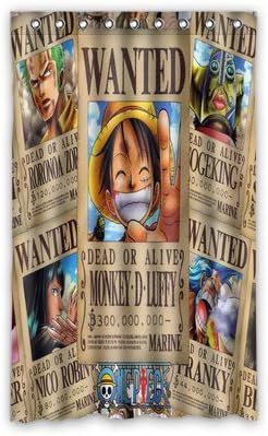 Personalized Custom Anime Anime One Piece Window Curtain / Drapery / Panels / Treatment Thermal Insulated Blackout Window Curtains 52 "x 84" Inch Home Decoration