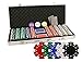 DA VINCI Set of 500 11.5 Gram Poker Chips with Aluminum Case, 3 Dealer Buttons, 2 Decks of Playing Cards and 2 Cut Cards primary