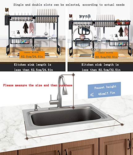 4 XIANGZHI+Stainless+Kitchen+Two+Tier+Storage