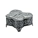 Multifit Antique Alloy Metal Rose Flower Engraving Butterfly Heart Shape Jewelry Box Trinket Jewelry Storage Box for Rings Earrings