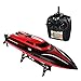 FMT H101 2.4G Remote Controlled 17 Inch Over Size 25KM/H 180 Degree Flip High Speed Electric RC Racing Boat for Pools, Lakes and Outdoor Adventure