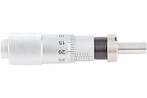 GAROSA Micrometer Head 0-13mm Inside Micrometer for Fine-Tuning of Various Accuracy Instruments(Flat Head with Nut)