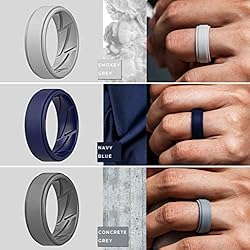 ThunderFit Silicone Wedding Ring for Men