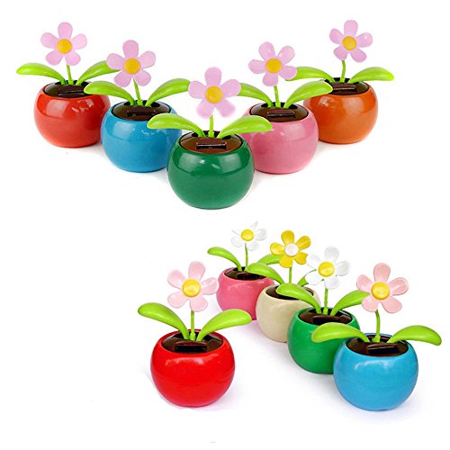 image for Pausseo Car Decoration Pausseo Halloween Decor - New Sun Flower Solar 