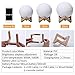NEWKBO 16 Colors RGB 3D LED Moon Lamp, with Remote &Touch Control,Adjustable Brightness USB Rechargeable, with Wooden Stand, for Parties,Dinner Table, Cafe and Bedroom.(5.9 Inch)